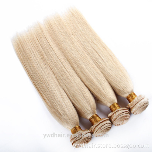 Honey Blonde Peruvian Virgin Hair Straight 7a 613 Platinum Hair Blond Remy Hair